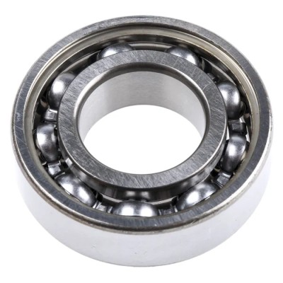 SKF Single Row Deep Groove Ball Bearing 20 mm ID, 42 mm OD, Race Width 12 mm, Sheet Metal Cage, Steel Balls Model 6004