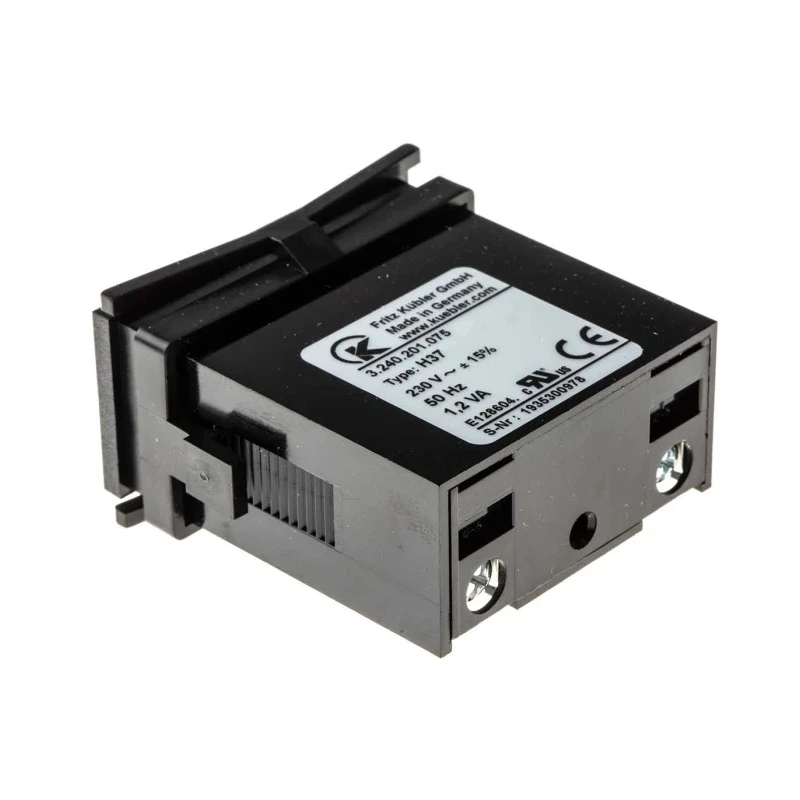 Kubler 7 Digit Digital Hour Meter Counter, 4mm Digit Height, Panel Mount, 187-264VAC, Model 3.240.201.075