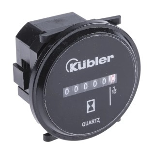Kubler 6 Digit Hour Meter Counter, Panel Mount, Up Direction, Digit Height 3.5mm, No Reset, Germany Origin 0.135.200.373