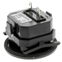 Kubler HR 76.2 Round 6-Digit Hour Meter Counter, Non-Resettable, Tab Connection, 230VAC 0.135.200.302
