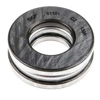 SKF Single-Row Thrust Ball Bearing 12 mm Inside Diameter 26 mm Outside Diameter 9 mm Race Width 51101