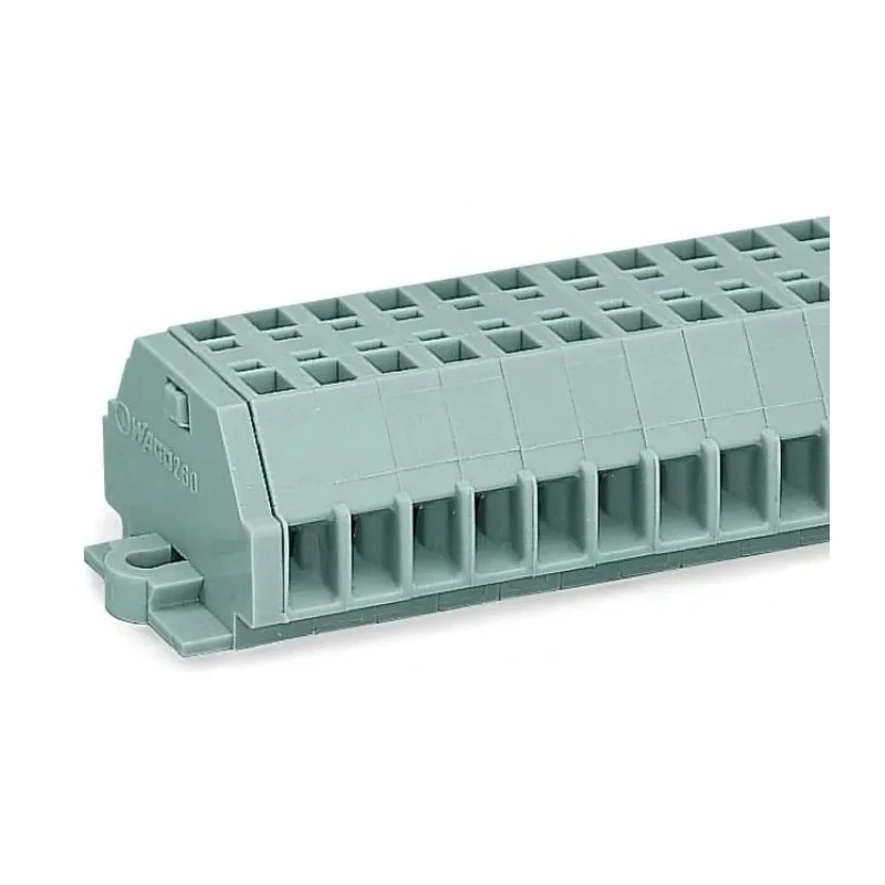 WAGO 260 Series Terminal Strip Grey, 1.5mm² Cable CSA, 1-Level Cage Clamp, 400V, 18A Current Rating 260-106