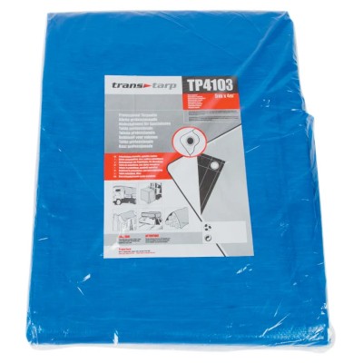 RS PRO Blue Polyethylene Tarpaulin 5 m x 4 m 262-7045