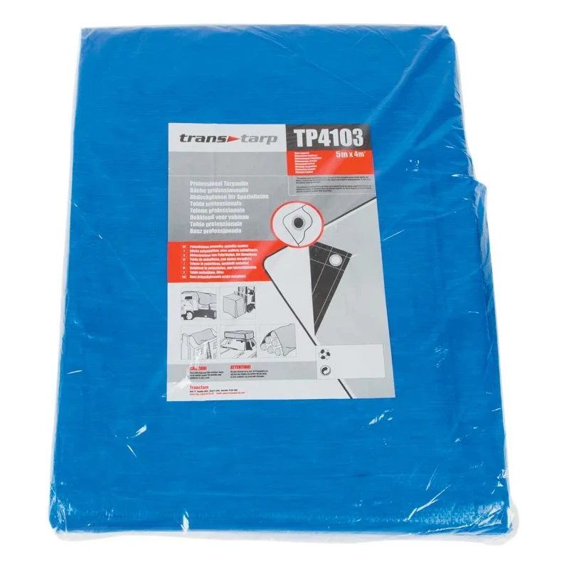 RS PRO Blue Polyethylene Tarpaulin 5 m x 4 m 262-7045