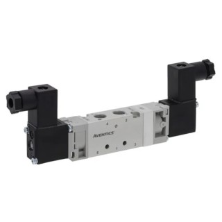 EMERSON ? ASCO Pneumatic Solenoid Valve Pilot G 1/8 24V dc 520 Series 5 Ports Anodised Aluminium 8 bar 600L/min 52000090