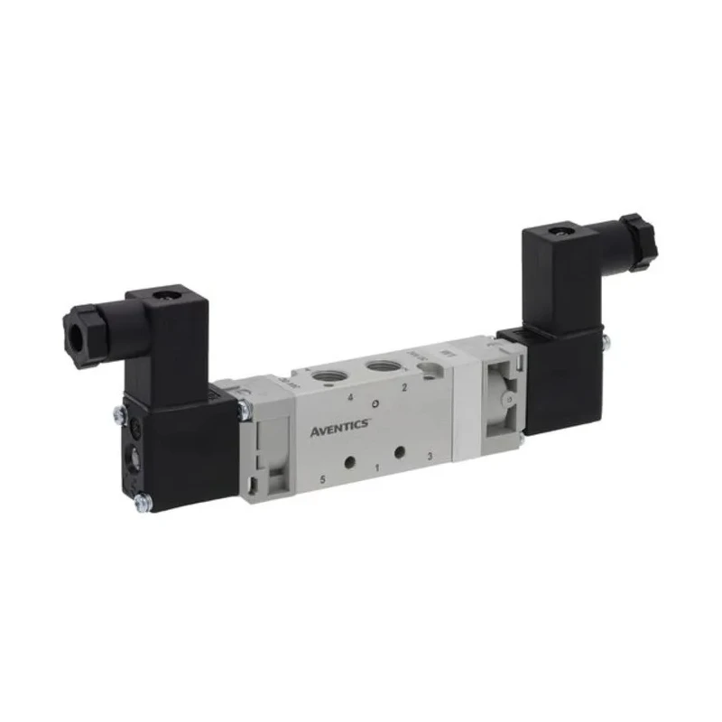 EMERSON ? ASCO Pneumatic Solenoid Valve Pilot G 1/8 24V dc 520 Series 5 Ports Anodised Aluminium 8 bar 600L/min 52000090