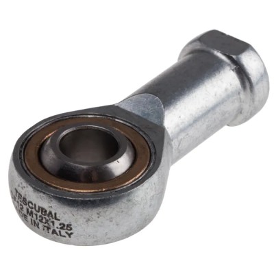 RS PRO M12 x 1.25 Female Steel Rod End 12mm Bore Metric 1900N Static Load 303-4034