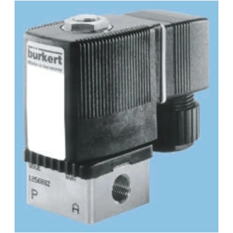 Burkert 2 Port NC Brass Body Solenoid Valve 24V AC 3.18 mm Orifice Diameter 126092