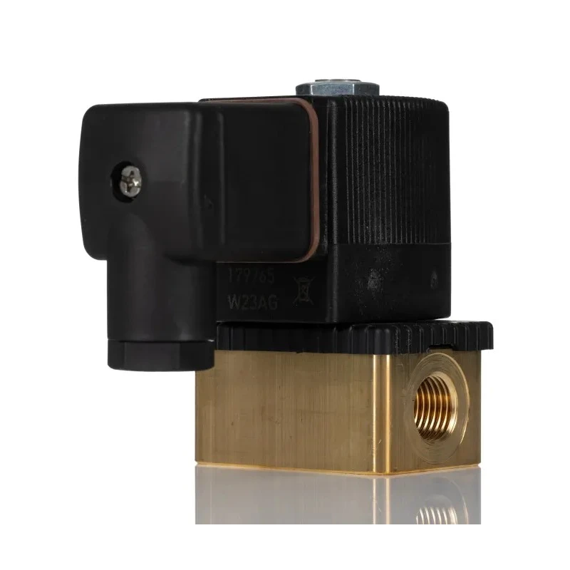 Burkert 2 Port NC Brass Body Solenoid Valve 230V AC, 3 mm Orifice Diameter, Series 6013 125304