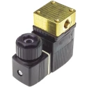 Burkert 2 Port NC Solenoid Valve, Brass Body, 24V DC, 3.18 mm Ports, 10 bar, Series 6013 134240