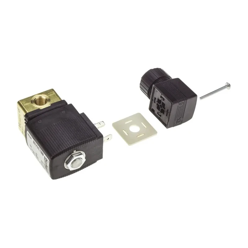 Burkert 2 Port NC Solenoid Valve, Brass Body, 24V DC, 3.18 mm Ports, 10 bar, Series 6013 134240