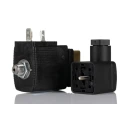 Burkert 3 Port NC Brass Solenoid Valve 24V dc, 2mm Orifice Diameter, 6014 Series 125367