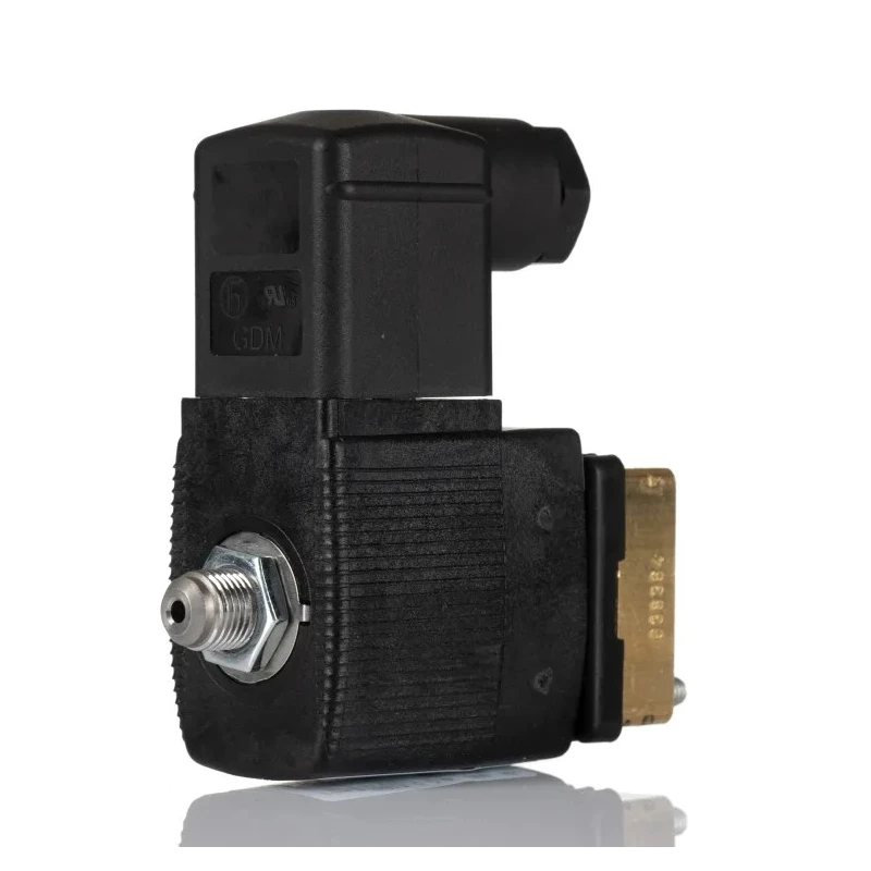Burkert 3 Port NC Brass Solenoid Valve 24V dc, 2mm Orifice Diameter, 6014 Series 125367