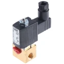 Burkert 2 Port Normally Closed Brass Solenoid Valve 230V AC 3.18 mm Orifice 1.2mm 134162