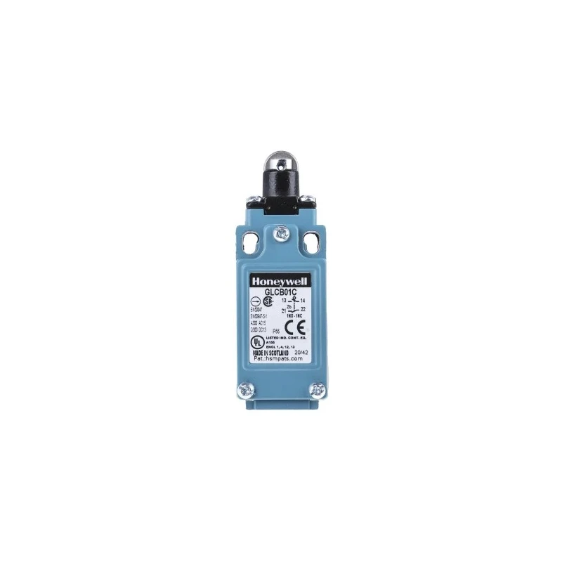 Honeywell Technologies GLC Series Roller Plunger Limit Switch 1 NC/1 NO IP66 Die Cast Zinc Housing 240V AC 6A 