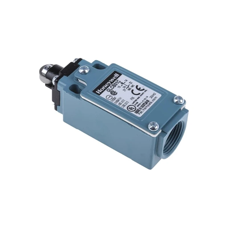 Honeywell Technologies GLC Series Roller Plunger Limit Switch 1 NC/1 NO IP66 Die Cast Zinc Housing 240V AC 6A 