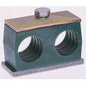 Parker Polypropylene Tube Clamp with Steel Weld Plate Zinc Plated Top Plate M6 x 30 mm Screws RBP1-218