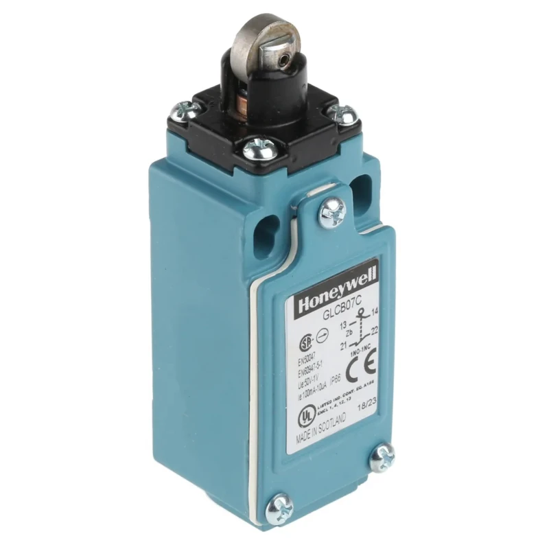 Honeywell Technologies GLC Series Roller Plunger Limit Switch, SPDT, IP66, Die Cast Zinc Epoxy Coated Housing, 240V GLCB07C