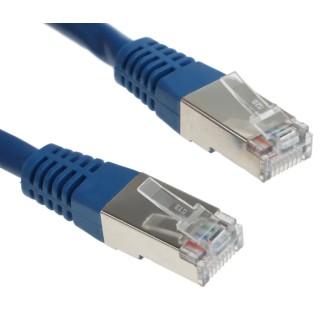Decelect Cat5 Shielded PVC Jacketed Blue Ethernet Cable 0.5m CR503B05CBL