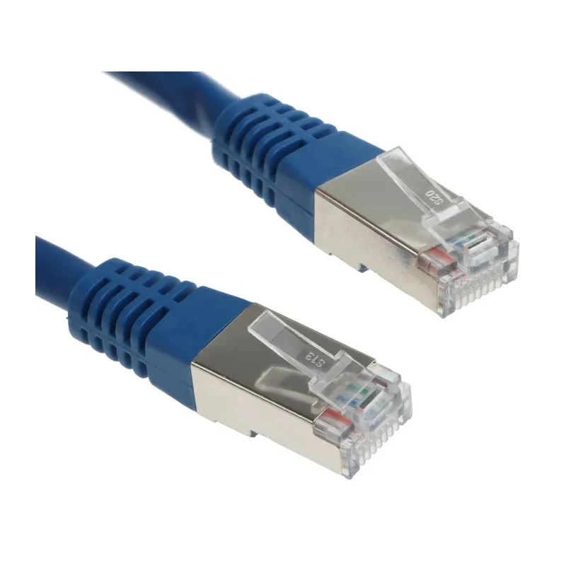 Decelect Cat5 Shielded PVC Jacketed Blue Ethernet Cable 0.5m CR503B05CBL