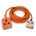 RS PRO 5 m Single Socket Type G Extension Lead Kit 240V 13A 296-3593