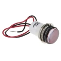 Dialight Red LED Panel Mount Indicator 557 Series 17.5 mm Mount Hole, Lead Wire Termination, 24V DC 557-1505-203F