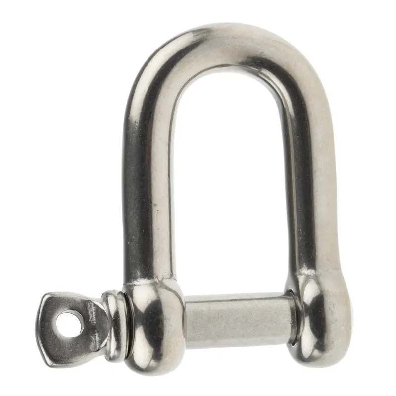 RS Pro Stainless-Steel D-Shackle Safe Working Load 0.75t Pin Diameter 16mm Jaw Width 31mm 312-3522