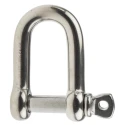 RS Pro Stainless-Steel D-Shackle Safe Working Load 0.75t Pin Diameter 16mm Jaw Width 31mm 312-3522