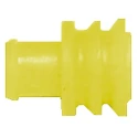 TE Connectivity Superseal Cable Male Wire Seal Plug-In Silicone Housing Yellow 6.3x6.3x7.8mm 281934-2