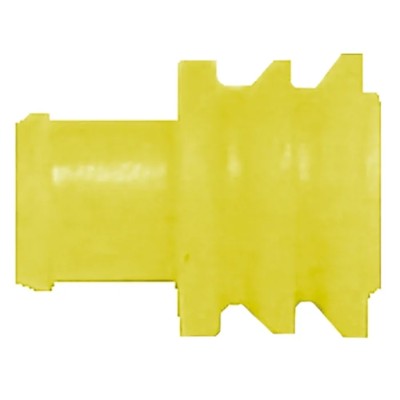 TE Connectivity Superseal Cable Male Wire Seal Plug-In Silicone Housing Yellow 6.3x6.3x7.8mm 281934-2