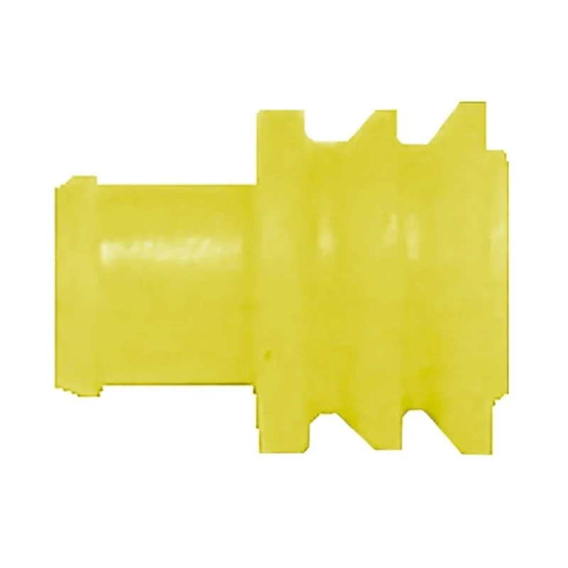 TE Connectivity Superseal Cable Male Wire Seal Plug-In Silicone Housing Yellow 6.3x6.3x7.8mm 281934-2