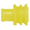 TE Connectivity Superseal Cable Male Wire Seal Plug-In Silicone Housing Yellow 6.3x6.3x7.8mm 281934-2