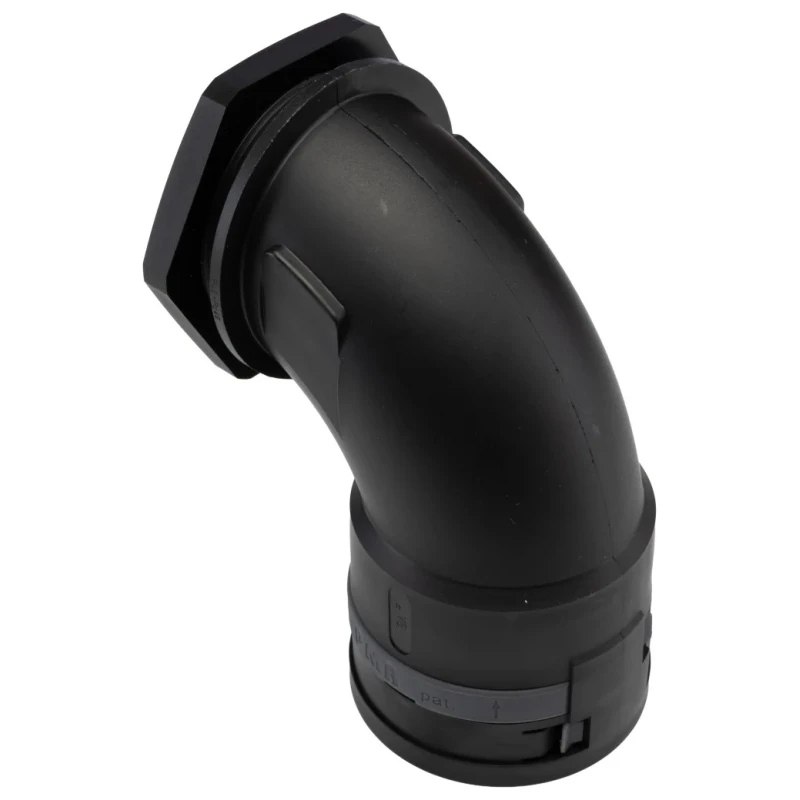 PMA Black Polyamide 6 Cable Conduit Fitting 48 mm Nominal Size PG48 Thread BVBD-P488GT