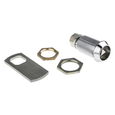 Euro-Locks a Lowe & Fletcher group Company Camlock 32.7 mm Panel-to-Tongue Depth 20.1 x 17.6 mm Panel Cutout Chrome F7B-02-2