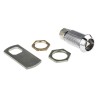 Euro-Locks a Lowe & Fletcher group Company Camlock 32.7 mm Panel-to-Tongue Depth 20.1 x 17.6 mm Panel Cutout Chrome F7B-02-2