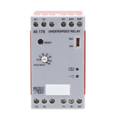 Broyce Control Monitoring Relay, DIN Rail Mount, 45175 110VAC