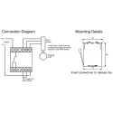 Broyce Control Monitoring Relay, DIN Rail Mount, 45175 110VAC