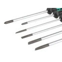 Wera Phillips, Slotted Precision Screwdriver Set, 6 Pieces, JCIS 0 Standard, Model 05118152001