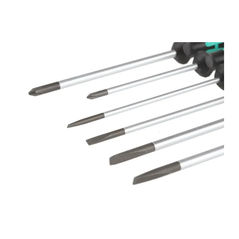 Wera Phillips, Slotted Precision Screwdriver Set, 6 Pieces, JCIS 0 Standard, Model 05118152001