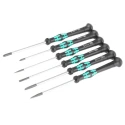 Wera Phillips, Slotted Precision Screwdriver Set, 6 Pieces, JCIS 0 Standard, Model 05118152001