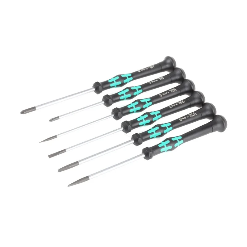 Wera Phillips, Slotted Precision Screwdriver Set, 6 Pieces, JCIS 0 Standard, Model 05118152001