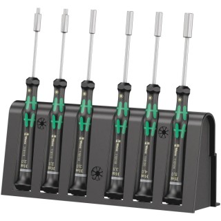 Wera Hexagon Precision Screwdriver Set, 6-Piece, Tip Sizes 2, 2.5, 3, 3.5, 4, 5 mm, Model 05118158001