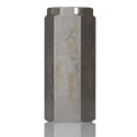 Parker RS PRO Stainless Steel Hydraulic Check Valve BSP 1/2 Inch Thread, 65 L/min Flow, 0.35 Bar Cracking Pressure 324-4966