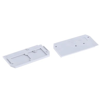 WAGO 280 Series End & Intermediate Plate for Use with 280 Series Terminal Blocks 280-308