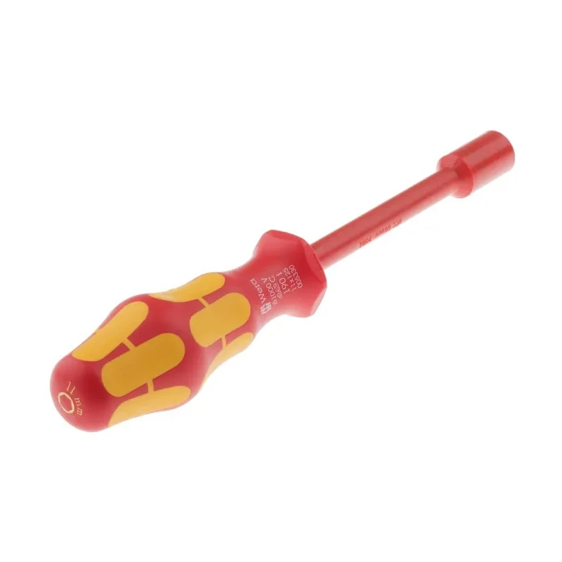 Wera Hexagon Nut Driver, 11 mm Tip, VDE Insulated, 1000V Approved, 125 mm Blade, 237 mm Overall Length 05005330001