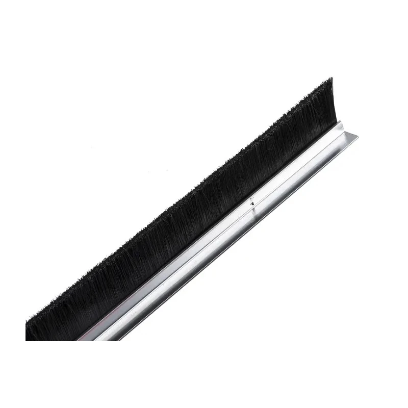 RS PRO Black Aluminium Nylon Brush Strip 90° F-Profile, 25 mm Length, 7.6 mm Width, 33 mm Height 326-9842