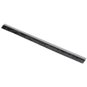 RS PRO Black Aluminium Nylon Brush Strip 45 mm Length 7.6 mm Width 66 mm Height 180° H-Profile 326-9820