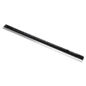 RS PRO Black Aluminium Nylon Brush Strip 45 mm Length 7.6 mm Width 66 mm Height 180° H-Profile 326-9820