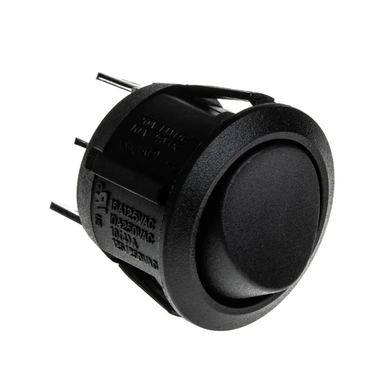 Arcolectric (Bulgin) Ltd SPDT On-On On-On Rocker Switch Panel 20.2 mm Panel Cutout 10A 250V ac R13112CAAA