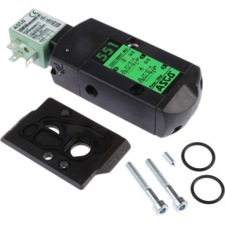 EMERSON ? ASCO EMERSON ASCO Pneumatic Solenoid Valve Pilot/Spring ISO 228-1 551 Series 230V AC SCG551A001MS.230/50-60